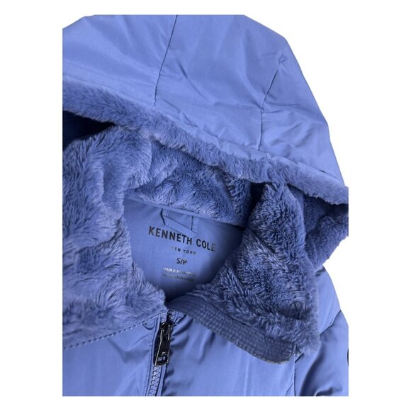 KENNETH COLE REACTION Designer Winter Puffer Long Parka Coat Womens Small - Picture 3 of 7